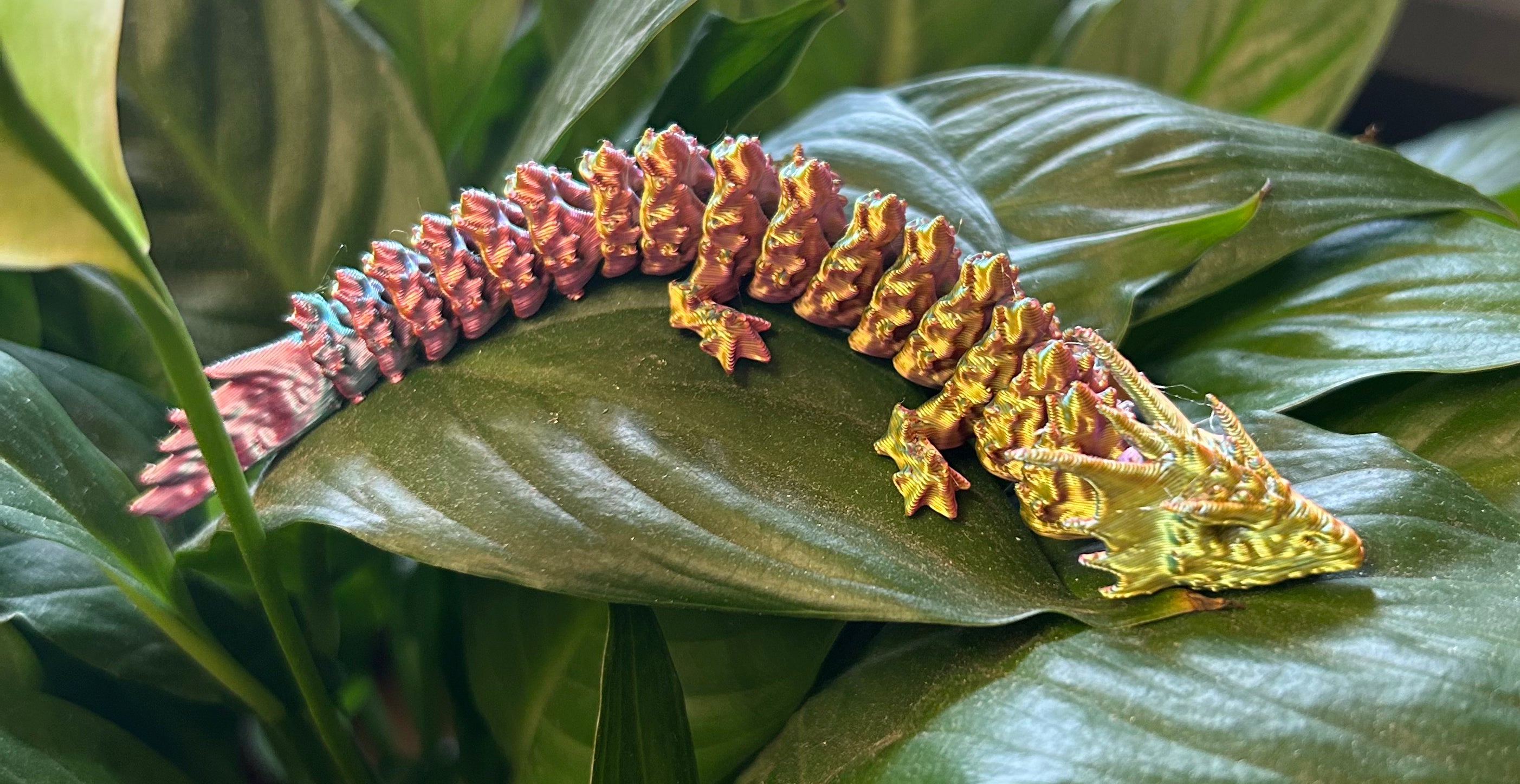 3-D Printed Colorful Dragons Phoenix